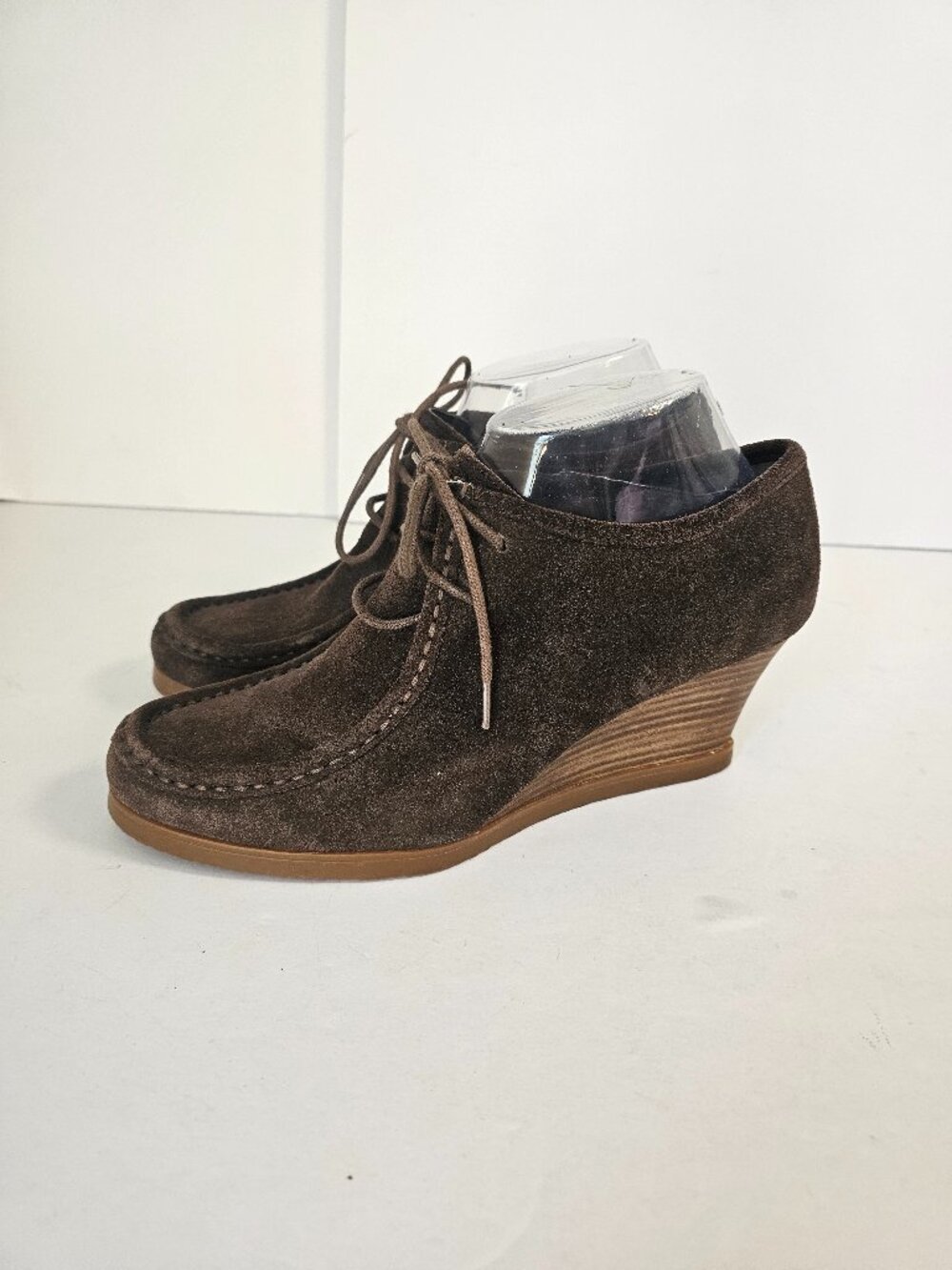 Lauren Ralph Lauren Denver Bootie Brown Suede Wedge Chukka Casual 8B